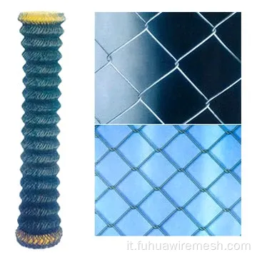 Galv.and Fence di collegamento a catena rivestita in PVC